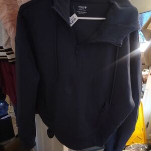 Old Navy WoMen's Dark Blue Zip-Up Sweater